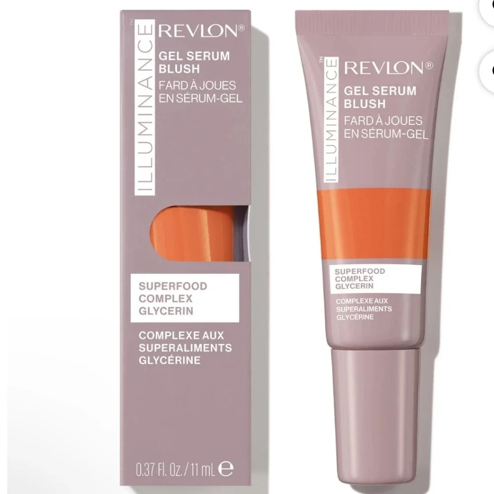 Revlon Illuminance Gel Serum Blush Beaming Coral 130 Superfood Complex Glycerin